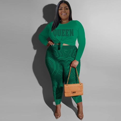 Large casual two-piece set