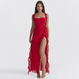 Spliced Style Split Dress
