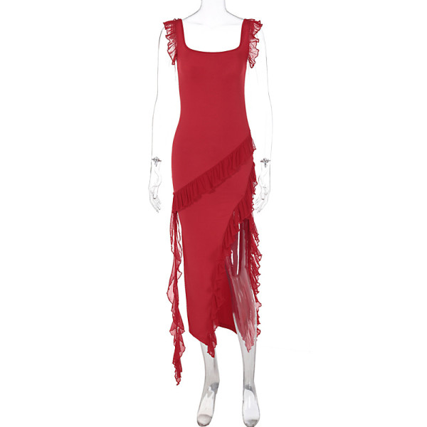 Spliced Style Split Dress