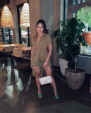 Suit collar cut-out sexy fashion casual set