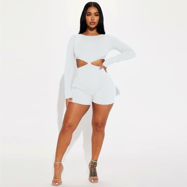 Casual backless jumpsuit