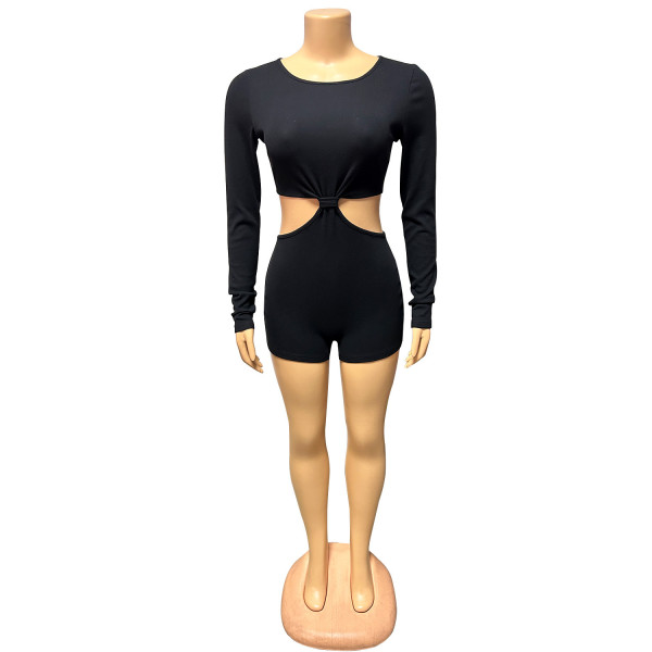 Casual backless jumpsuit