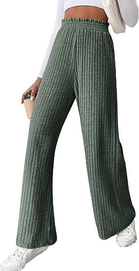 Casual loose knit pants