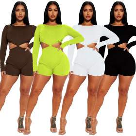 Casual backless jumpsuit