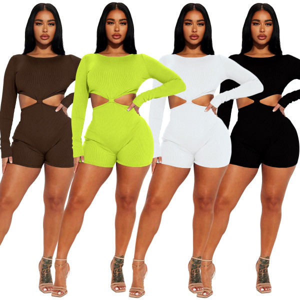 Casual backless jumpsuit