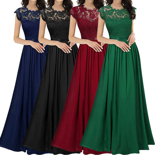 Dress Style Elegant Lace Long Dress