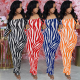 Sexy Backless Rubber Striped Women's Dress
