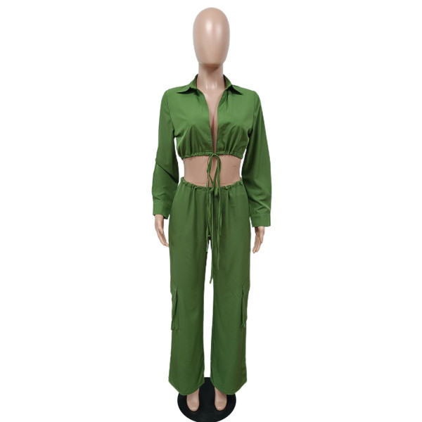 Open back strap 3D pocket fashion set