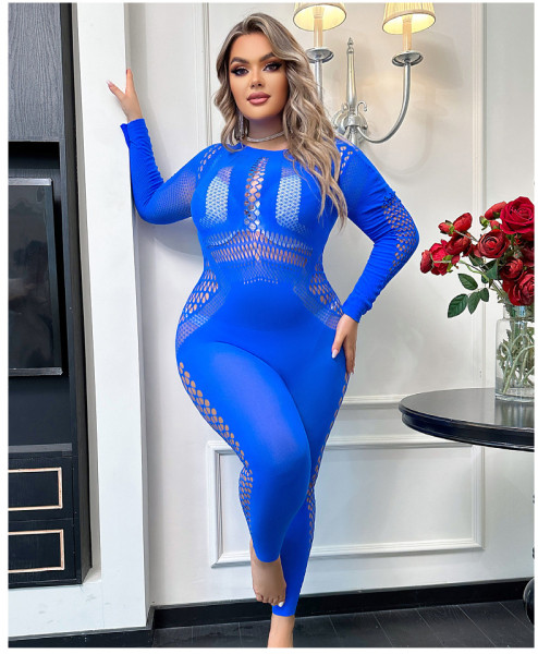 Seamless jumpsuit hollowed out high waisted tight oversized yoga pants
