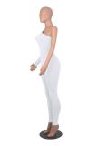 Diagonal Shoulder Slim Fit Comfortable and Breathable Jumpsuit