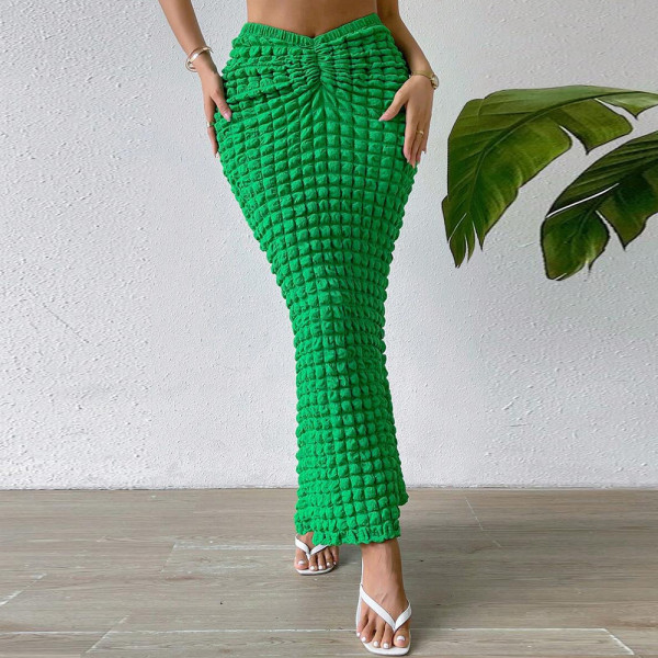 Elastic Fit Slim Skirt