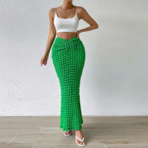 Elastic Fit Slim Skirt