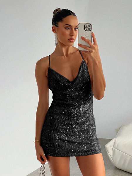 Bead strap dress
