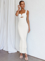 Women's printed long skirt fishtail skirt