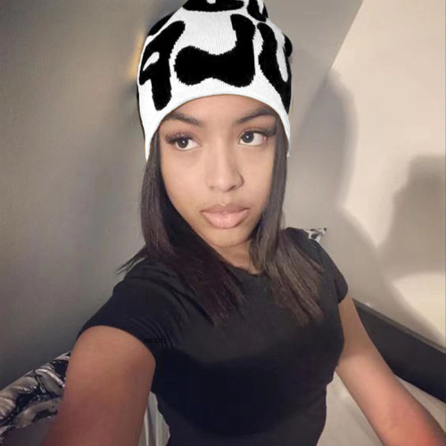 Versatile woolen hat, autumn and winter coldproof and warm knitted hat