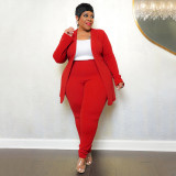 Casual long sleeved pants small suit two-piece set