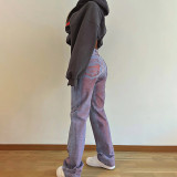 Versatile trendy street denim pants