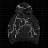 Hoodie Iron Diamond Zipper Hoodie