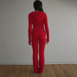 Sexy High Waist Long Sleeve Pants Two Piece Set
