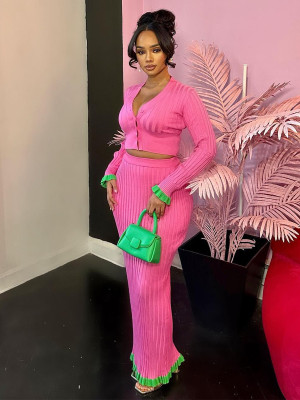 Tight knit dress set