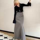 Knitted cardigan jacket