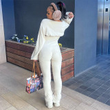 Towel cloth short top one-piece pants casual set