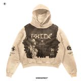 Casual Letter Explosion Printed Men's Hoodie