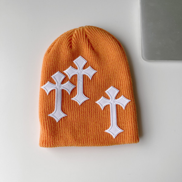 Cross wool hat