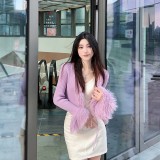 Knitted cardigan jacket