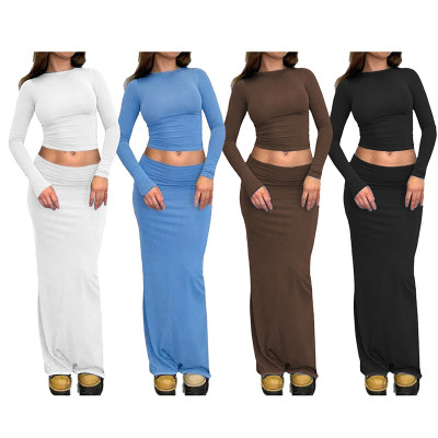 Long sleeved top half skirt Spicy Girl Set