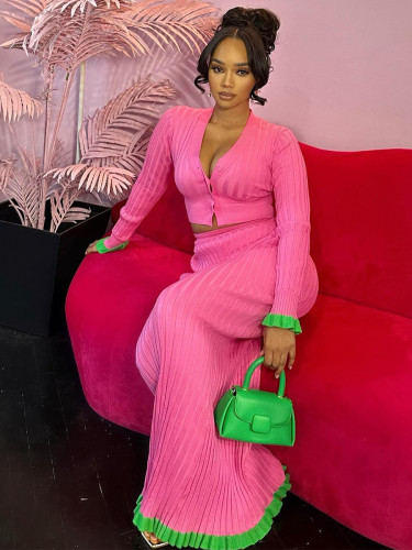 Tight knit dress set