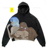Casual Letter Explosion Printed Men's Hoodie