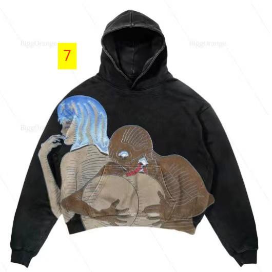 Casual Letter Explosion Printed Men's Hoodie