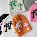 Cross wool hat
