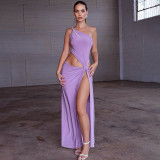 Sleeveless Strap High Split Spicy Girl Dress