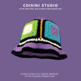 Handwoven Contrast Knitted Fisherman Hat