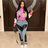 Double layered threaded woolen baseball jersey