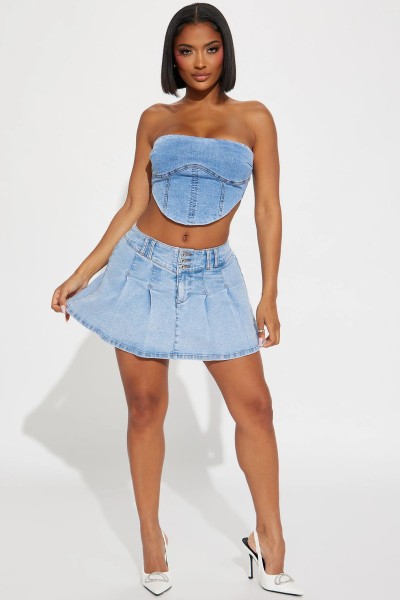 Slim fitting denim dress, buttocks wrapped skirt, nightclub skirt, half length skirt