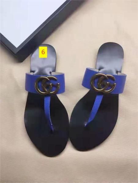 Genuine leather casual and fashionable flat bottomed clip toe women's slippers and sandals