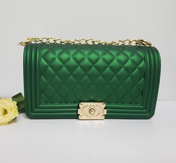 Lingge Jelly Bag Shoulder Bag