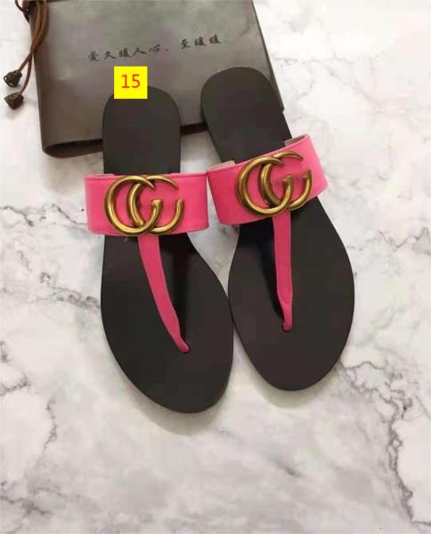 Genuine leather casual and fashionable flat bottomed clip toe women's slippers and sandals