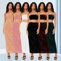 Chestless Sequin Set Skirt Chestless Sequin Set Skirt