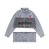 Denim embroidered jacket