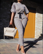 Women's three-quarter sleeved fashionable casual set Women's three-quarter sleeved fashionable casual set