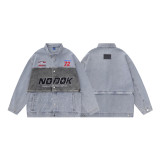 Denim embroidered jacket