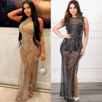 Hot Diamond Night Club Perspective Dress Hot Diamond Night Club Perspective Dress