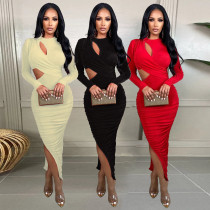Sexy Slim Fit Side Open Waist Wrap Hip Dress Sexy Slim Fit Side Open Waist Wrap Hip Dress