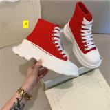 High top canvas shoes