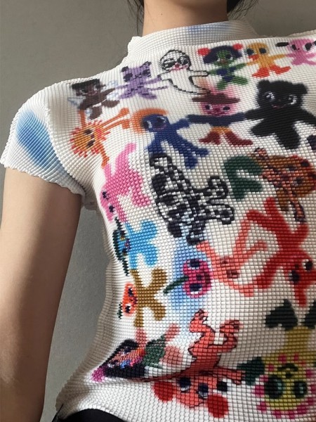 Printed Short Sleeve Top