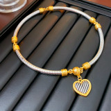 Love Magnet Metal Necklace Versatile Collar Chain